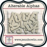 Набір літер з чіпборду з малюнком Jenni Bowlin Alterable Alphas - Micro Dot, 36 штук