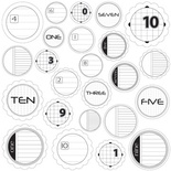 Картка для журналінгу Jillibean Soup - Journaling Sprout Number Black