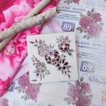 Чіпборд набір Півонії від WOODchic, 10x10см