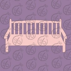 Чіпборд Бордюр "Лавка" №1, 8x4,3 см, cb-492
