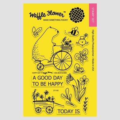 Силиконовый штамп от Waffle Flower - Happy Day
