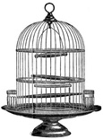 Акриловый штамп Bird Cage Клетка для птиц, размер 5 * 6,7 см