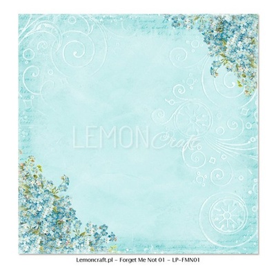 Аркуш двостороннього паперу для скрапбукінгу від LemonCraft - Forget Not Not 01