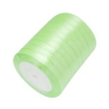 Стрічка атласної Jade Green, 10мм, колір салатовий, 90 см