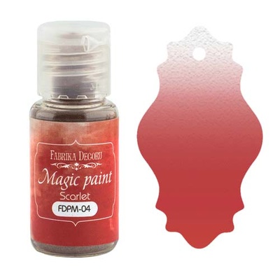 Суха фарба Magic paint - Фабрика Декору - Багряний, 15мл