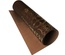 Відріз екошкіри з тисненням золотою фольгою Golden Gears Chocolate 50x25см, ТМ Фабрика Декору