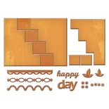 Ножі від Spellbinders — Happy Days, для виготовлення фігурної листівки