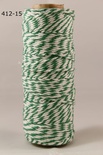 Бавовняний шнур від Baker's Twine - Green, 2 мм, зелений/білий, 1 м