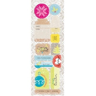 Аркуш висічок від Lemon Owl - Cozy Winter, Die Cuts #02EN, 10x30 см, 403121
