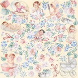 Аркуш з картинками для вирізання Shabby baby girl Redesign, ТМ Фабрика Декору