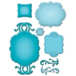 Набір ножів від Spellbinders - Ornate Artisan Tags and Accents, 7 шт.