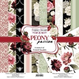 Набір скрап-паперу Peony passion 20x20см, ТМ Фабрика Декору