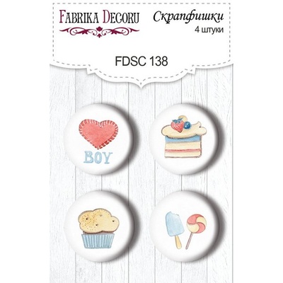 Набір скрап-фішок від ТМ Фабрика Декору з 4 шт. FDSC 138