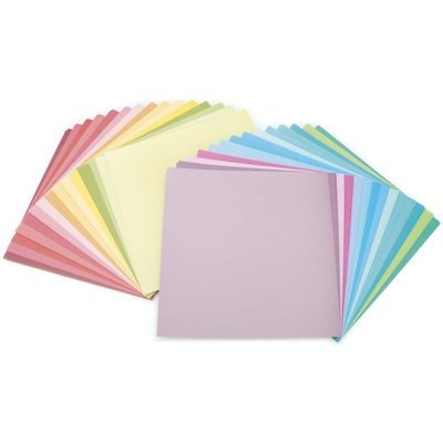 Набір кардстоку DCWV Brights White Core, 30x30 см, 58 аркушів, текстурна поверхня, білий внутрішній шар (CS - 003 - 00001)