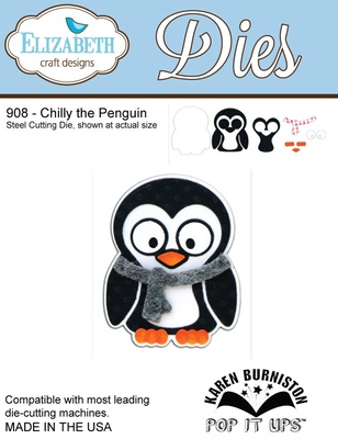 Ножі від Elizabeth Craft Designs - Chilly the Penguin