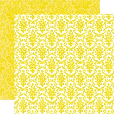 Аркуш скрап-паперу Echo Park - Sequin Damask, 30x30 см