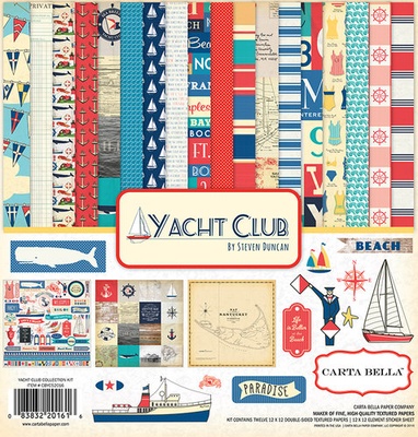 Набор скрапбумаги и декора Carta Bella - Yacht Club, 30х30 см