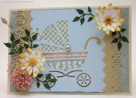 Ножі для вирубки від Cheery Lynn Designs - Baby Carriage - B303