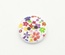 Дерев’яний ґудзик Multicolor Flower B17609, діаметр 15 мм, 1 шт.