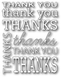 Ніж для вирубки від Poppystamps - Thank You Background