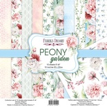 Набір скрап-паперу Peony garden 20x20см, ТМ Фабрика Декору
