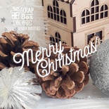 Чіпборд ScrapBox — напис Merry Christmas! Hi-460