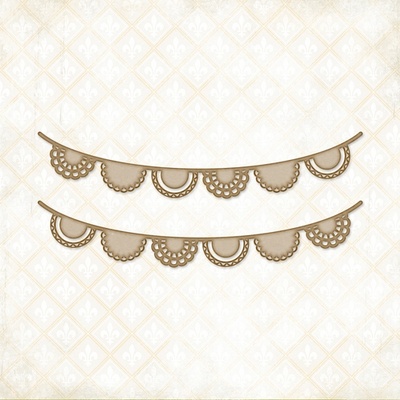 Чіпборд Blue Fern StudiOs-Doily Bunting