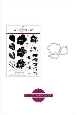 Штампы + Ножи для вырубки от Altenew - Build-A-Flower: Hibiscus, 24 штампа + 3 ножа