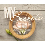 Чіпборд ScrapBox — напис My Secrets
