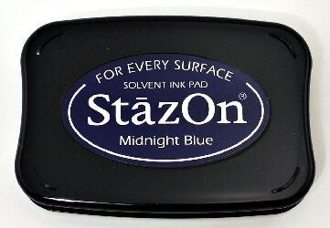 Перманентне чорнило Tsukineko - StazOn Pads Midnight Blue