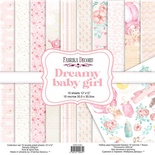 Набір скрап-паперу Dreamy baby girl 30,5x30,5см, ТМ Фабрика Декору