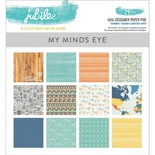 Набір двостороннього скрап-паперу My Mind's Eye - Jubilee Tangerine - Pad, 15х15см, 24 аркуші