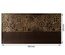Відріз екошкіри з тисненням золотою фольгою Golden Gears Chocolate 50x25см, ТМ Фабрика Декору