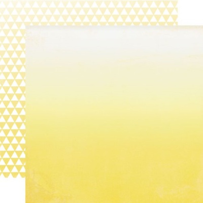 Аркуш скрап-паперу Echo Park - Yellow Ombre, 30x30 см