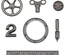 Набір металевих прикрас Tim Holtz - Idea - Ology Metal Odds & Ends, 7 штук