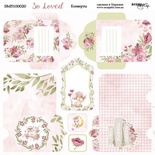 Аркуш двостороннього паперу для скрапбукінгу від Scrapmir - Конверти - So Loved, 20 x20cм