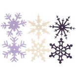 Сніжинки з фетру Creative Impressions - Heritage Winter, 24