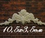 Пластиковий декор від E.В.A - Вензель, 10,5x3,5см