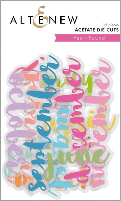 Набір висічок від Altenew - Year - Round Acetate Die Cuts, 12 шт.