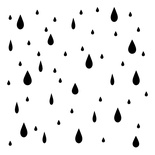 Маска The Crafter's Workshop - Mini Template Raindrops, 15х15см