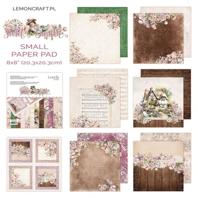 Набiр паперу для скрапбукiнгу Lemoncraft - Secret Secret Garden, 20.3x20.3 см