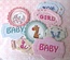 Кольоровий чіпборд-рамки від Євгенія Курдібановська ТМ - Baby Shower, 6 рамок + 6 вставок, арт.002205