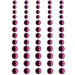 Половинки кристалів на клейовій основі Queen & Co - Rhinestones Orchid, 60 штук