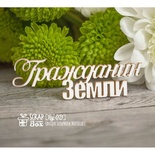 Чіпборд ScrapBox - напис Гражданин Землі Hy-021