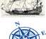 Дошка для тиснення Sailing Ship/Compass від Cheery Lynn Designs