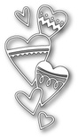 Ніж для вирубки від Poppystamps - Heart Stack