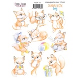 Набір наліпок (стікерів) 10 шт. Funny fox boy 181, ТМ Фабрика Декору