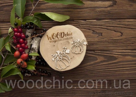 Чіпборд Гарбуз 2 від WOODchic, 5,5x5см