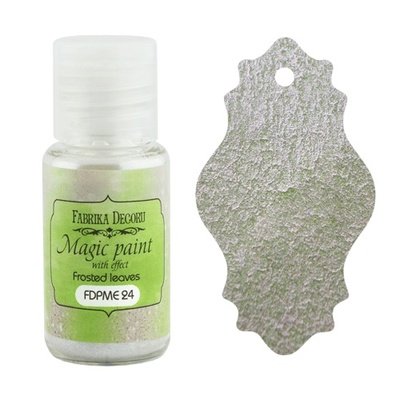 Суха фарба Magic paint with effect, колір іній на листі, 15мл