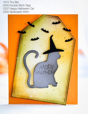 Ніж для вирубки від Poppystamps - Happy Halloween Cat